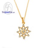 จี้เพชร จี้ทองสีชมพู จี้พิ้งค์โกลด์ เพชรแท้ พิ้งค์โกลด์แท้  P1094DPGe